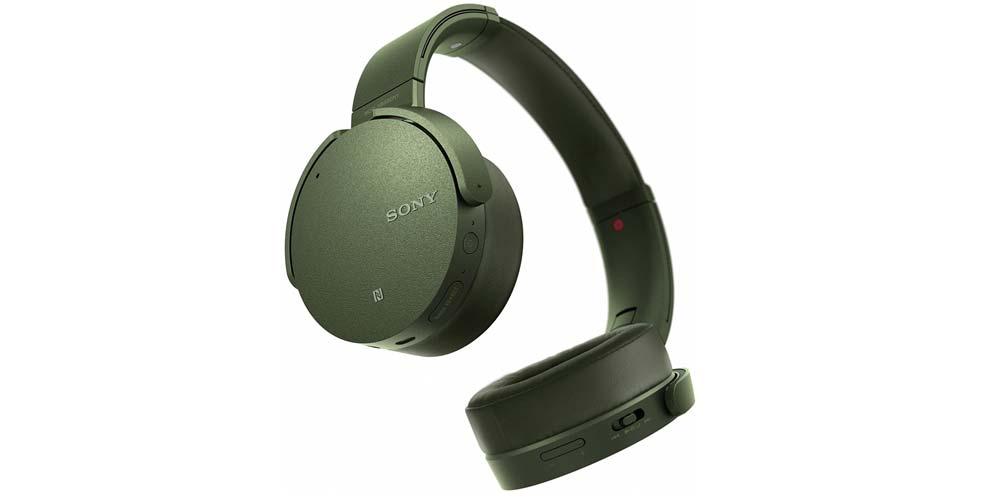 Auriculares Sony Bluetooth de color verdes