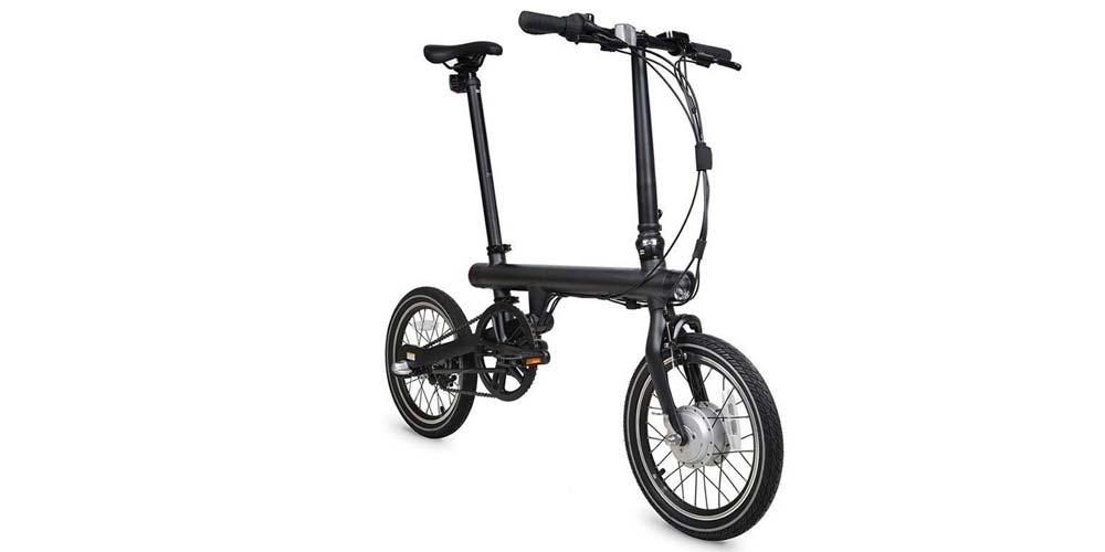 Bicicleta eléctrica Xiaomi Smart Electric Folding Bike de color negro