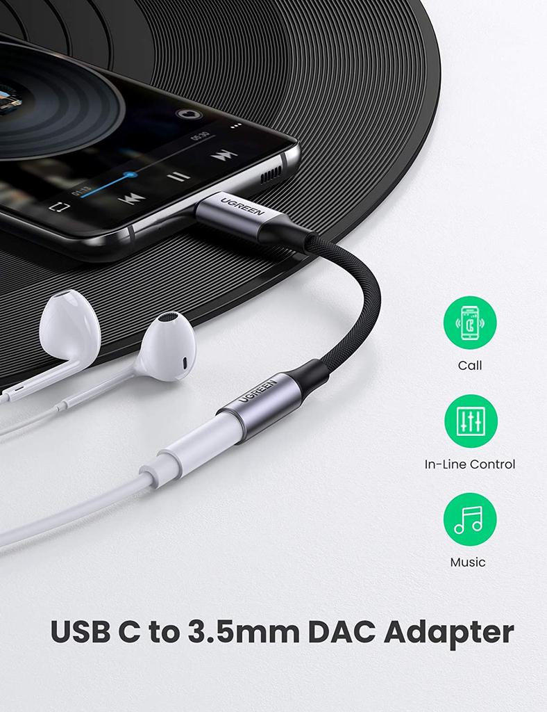 Adaptateur de Casque pour iPhone Luvfun Adaptateur Jack pour iPhone 2 en 1 Adaptateur -Blanc Audio + Recharge