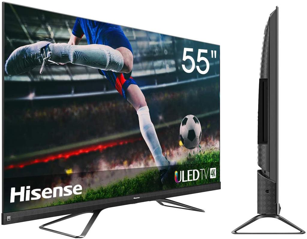 Smart TV hisense 55U8QF lateral y perfil