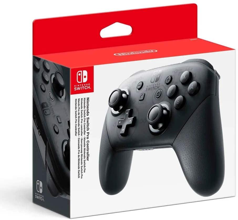 mando pro controller Nintendo Switch en la caja