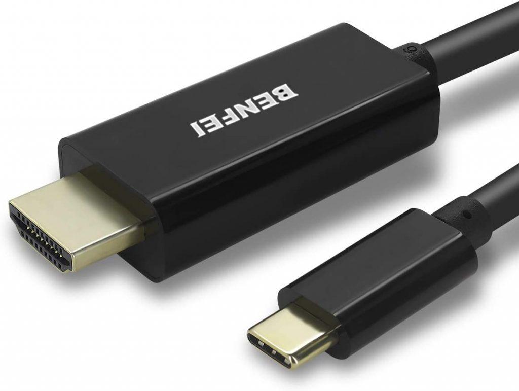 Benfei - Cable adaptador de USB-C a HDMI 4K de 1,8 metros