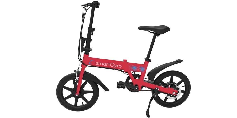 Bici eléctrica SmartGyro Ebike de color rojo