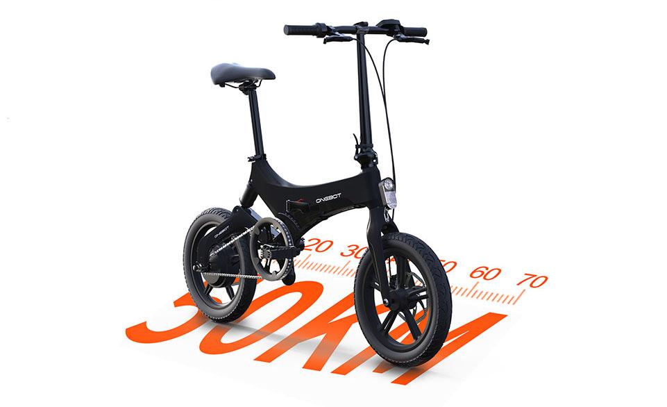 Bicicleta onebot s6 con 50km de autonomía