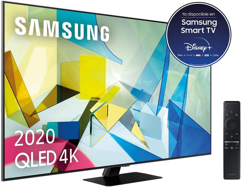 Smart tv samsung 55q80t lateral