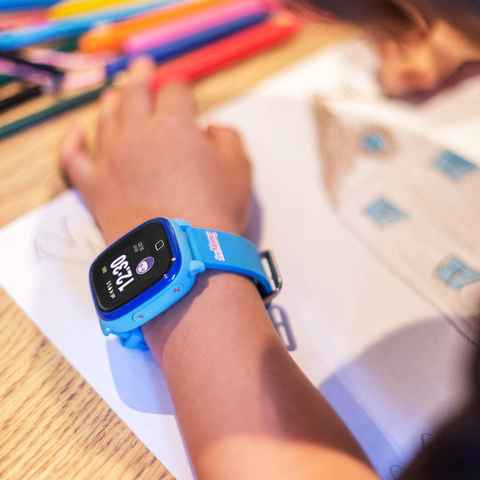 Reloj inteligente GPS con localizador para niños Way Kids Azul Leotec