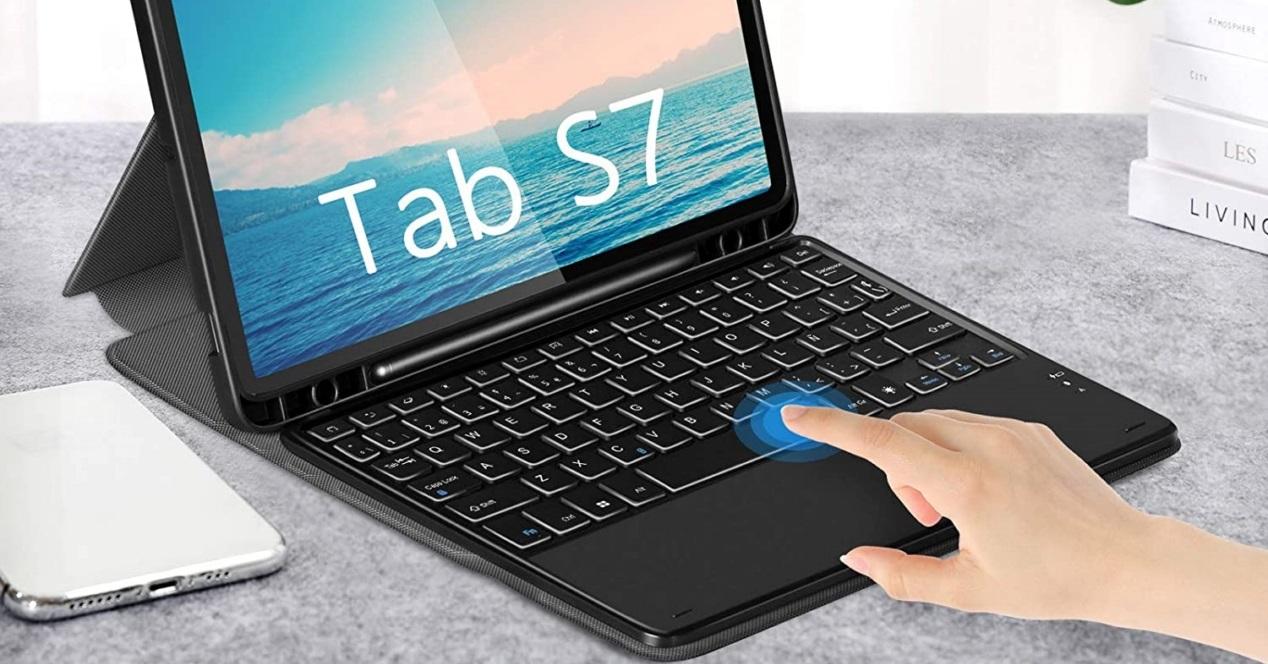 Galaxy Tab S7 funda teclado