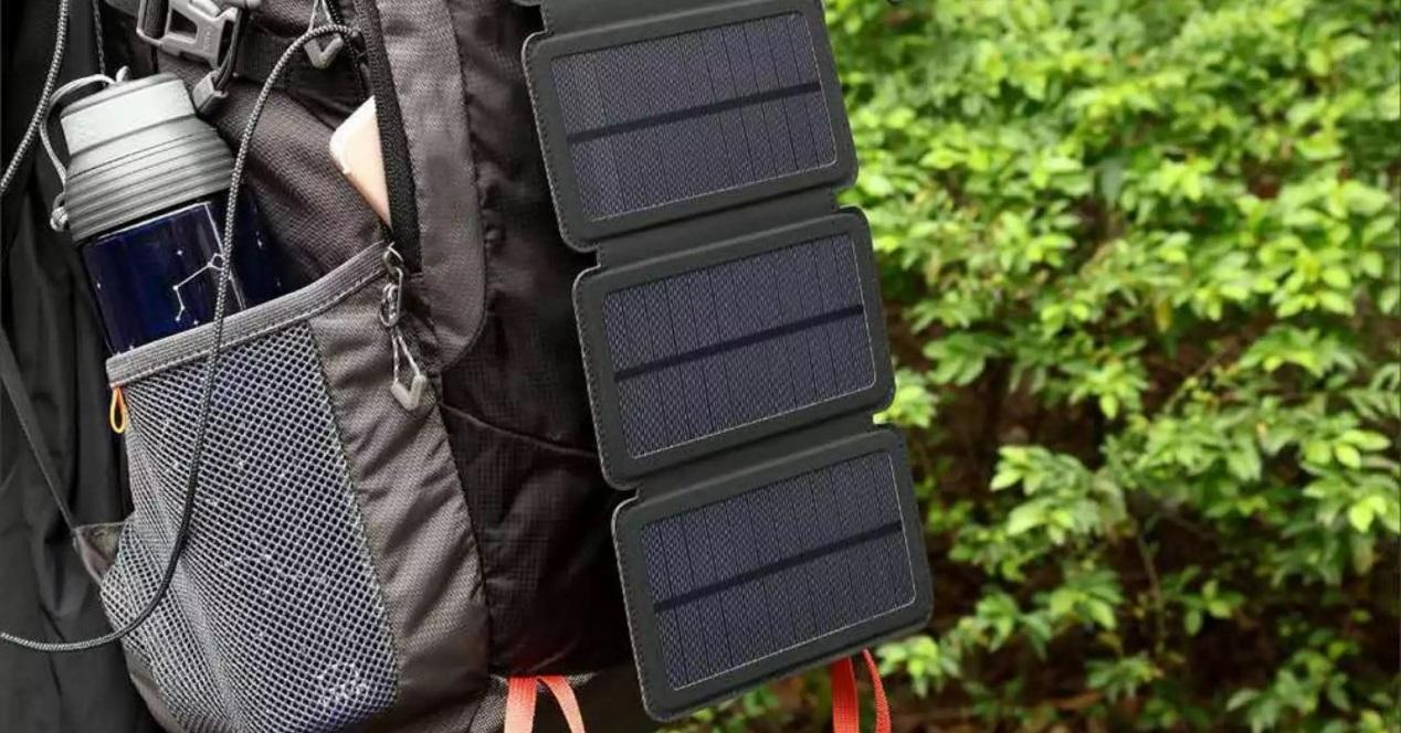 cargador solar mochila