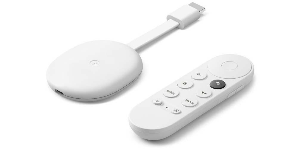 Reproductor Chromecast con Google TV con mando a distencia
