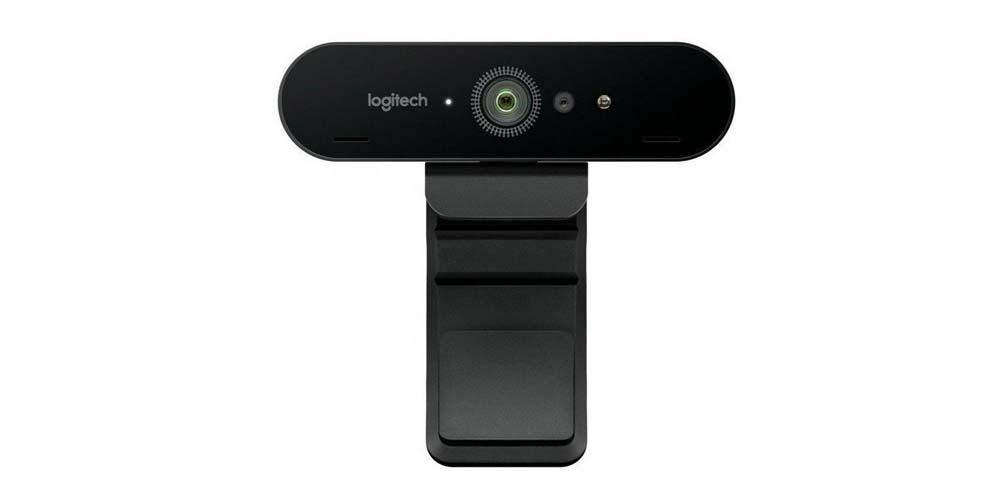 webcam Logitech Brio Webcam de color negro