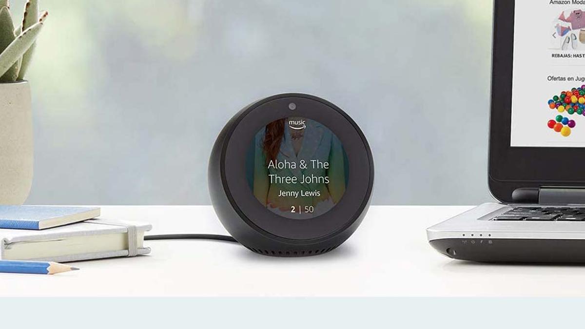 Echo Spot - Despertador inteligente con Alexa - Negro