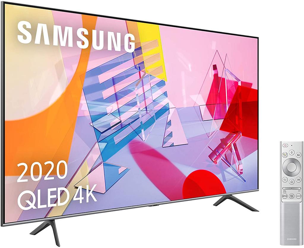 smart tv samsung 75q64t lateral