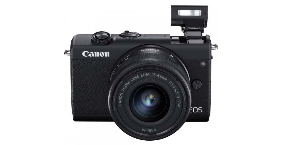 Frontal de la cámara Canon EOS M200