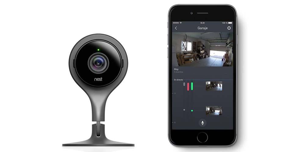 Cámara Google Nest Cam Indoor con aplicación