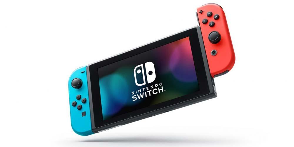 Imagen frontal de la Nintendo switch