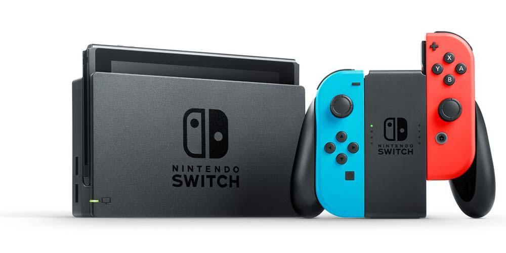 Nintendo Switch con su base