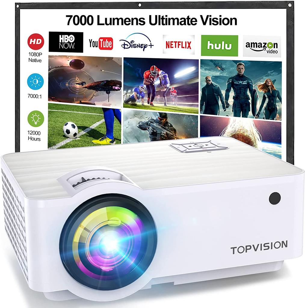 mini proyector topvision t6 frontal