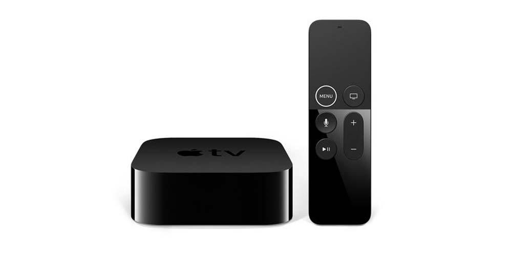 Apple TV de color negro