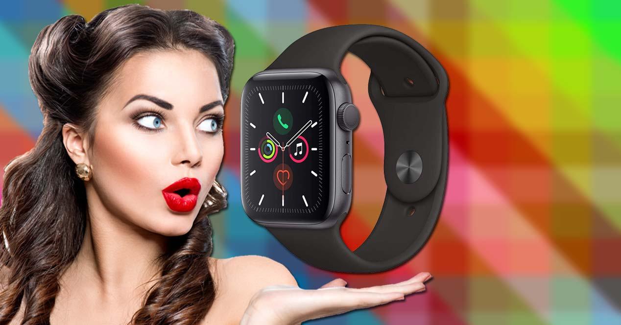 Reloj Apple Watch con fondo