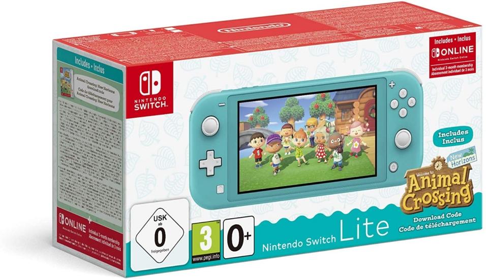 Nintendo Switch Lite Turquesa + Animal Crossing New Horizons 01