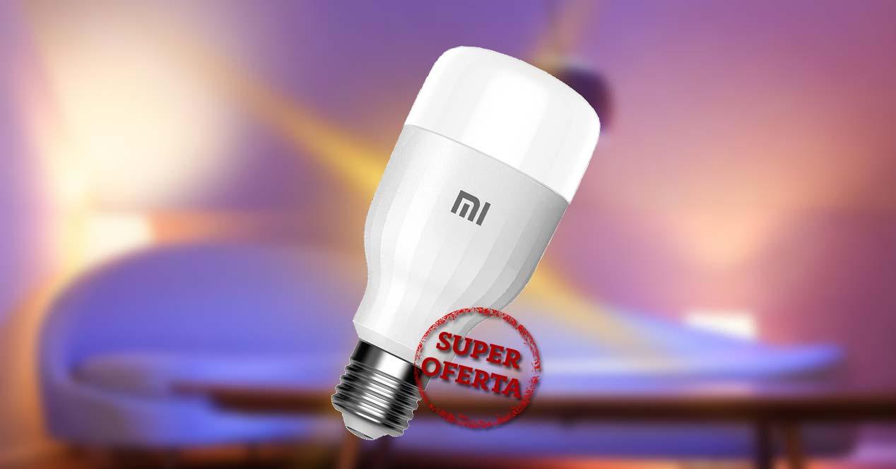 Xiaomi Mi LED Smart Bulb Essential con fondo