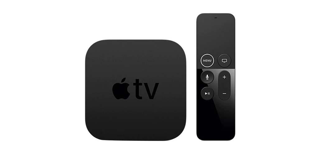 Reproductor Apple TV de color negro