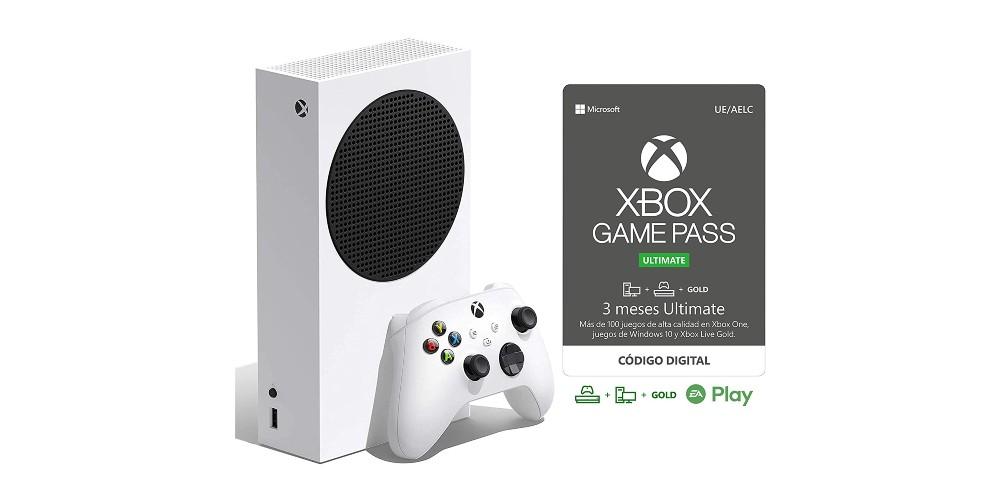 Xbox con una tarjeta Game Pass