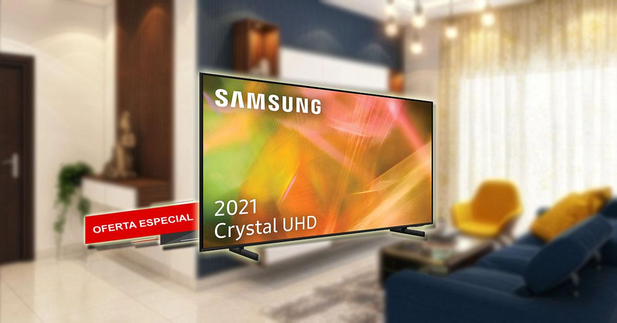 Portada Smart TV Samsung 4K UHD 2021 75AU8005