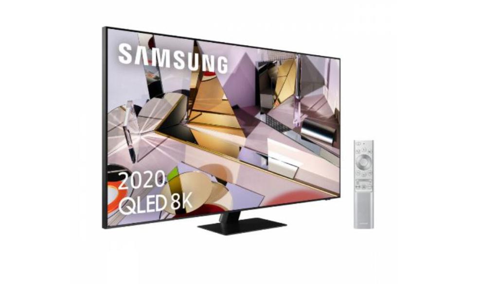 smart tv samsung 8K lateral con mando