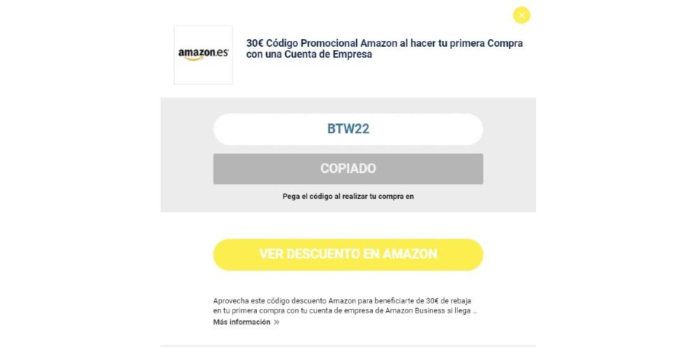 Amazon: 30€ de en compras a 120€