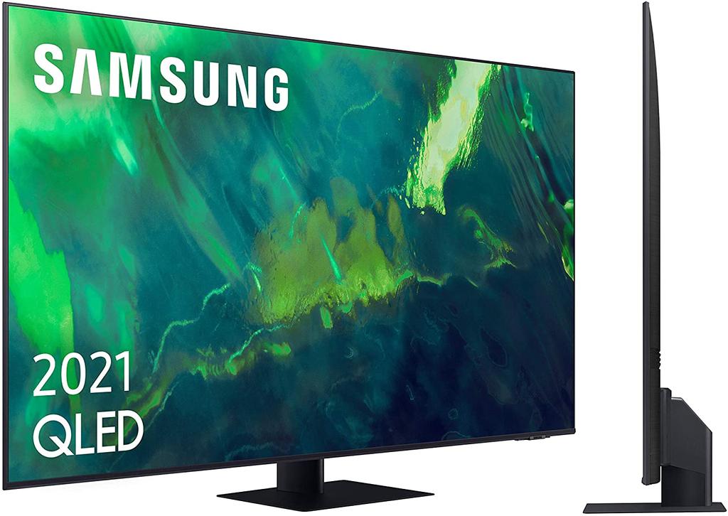 smart tv samsung qled lateral y perfil