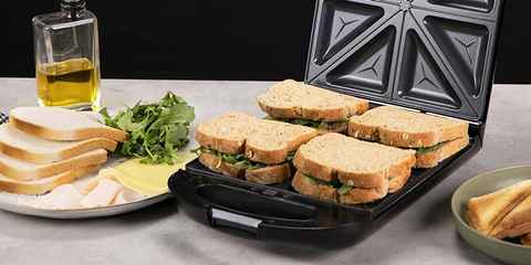Tostadora de Pan Sandwichera Electrica Parrilla Sandwiches Sanduchera  Sandwiches