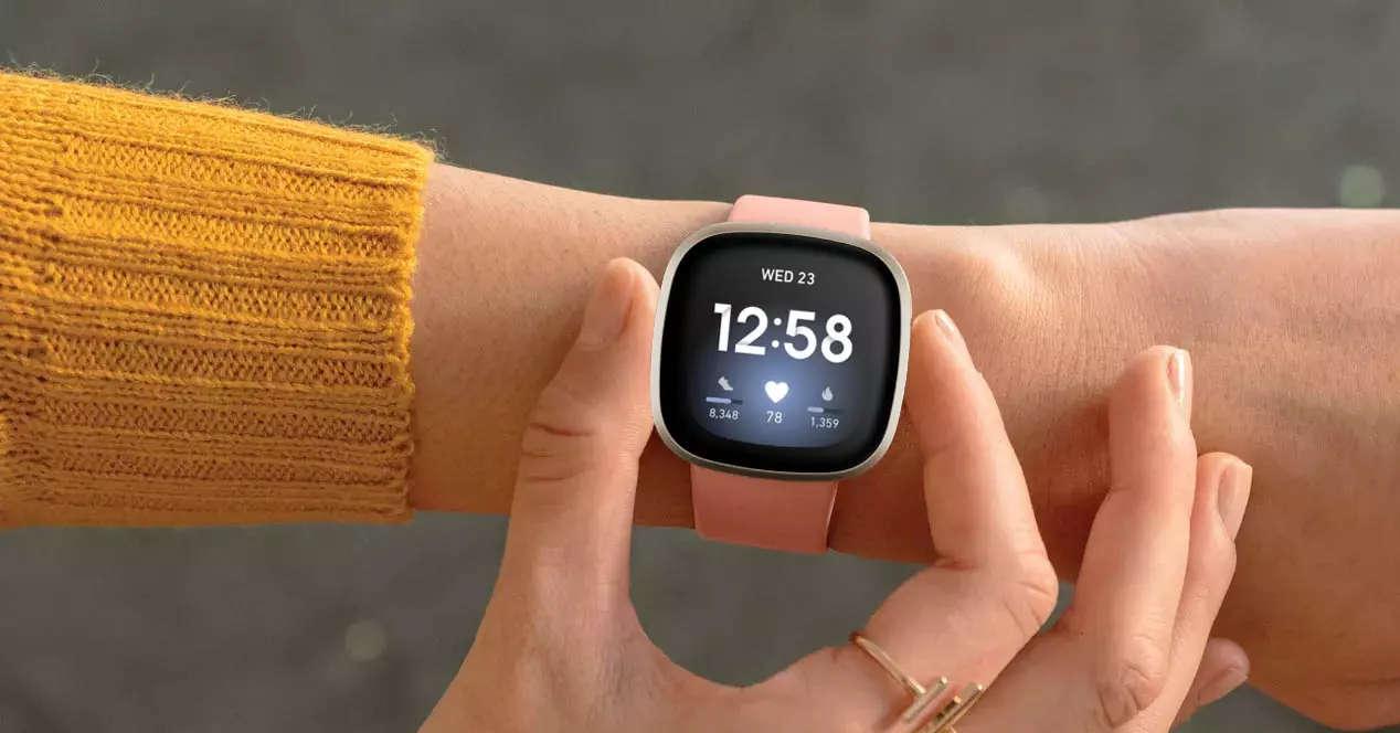 Correa de reloj jaspeado Compatible con reloj Fitbit, Moda de Mujer