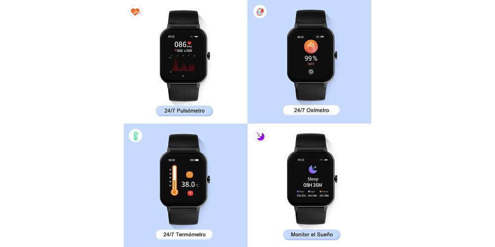 Funciones del smartwatch Iowodo