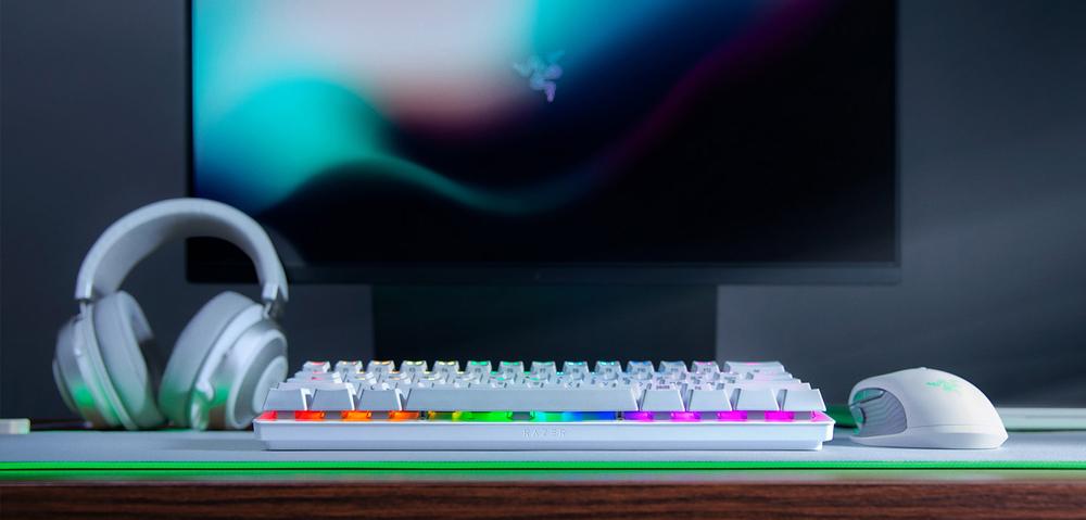 Imagem de um teclado para jogos da Razer portátil