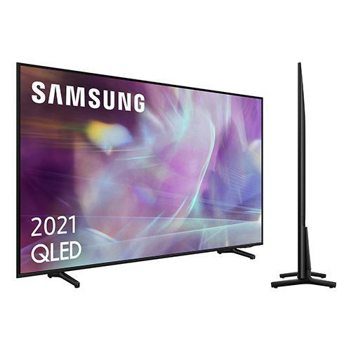 smart tv qled samsung lateral y perfil