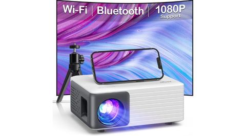 Mini Proyector Portátil 1080p HD Con Conexión HDMI, USB, AV Y Micro SD – Tamaño Compacto De 0.29 Kg, Pantalla De Hasta 60 Pulgadas, 400 Lúmenes, Compatible Con Smartphones Y Ordenadores