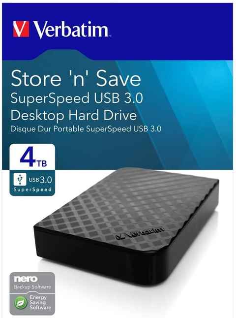 MIKLOO 4 to Disque Dur Externe USB 3.0 Portable HDD Hard Drive