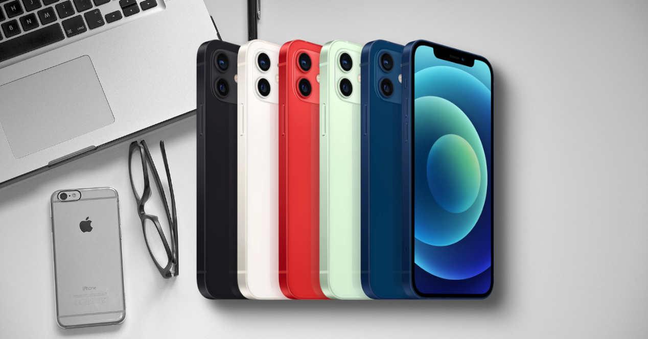 iphone 12 en diferentes colores