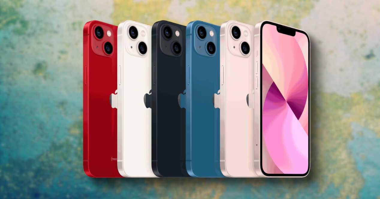 iphone 13 en diferentes colores