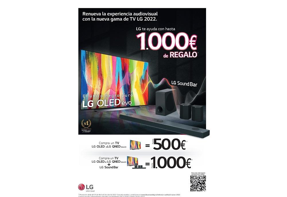 Promoción Smart TV LG OLED o LG QNED MiniLED