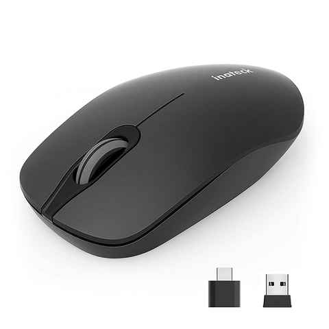 Mouse inalámbrico tipo C ratones inalámbricos USB C para juegos