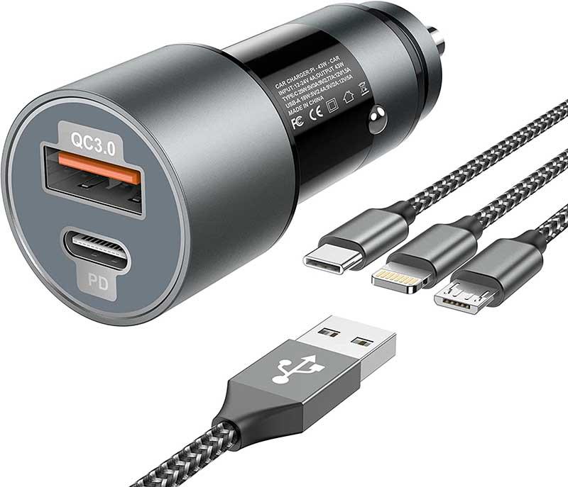 43W USB Car Charger