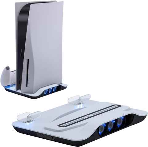 OIVO Soporte PS5 con Ventilador de Refrigeración y Cargador PS5