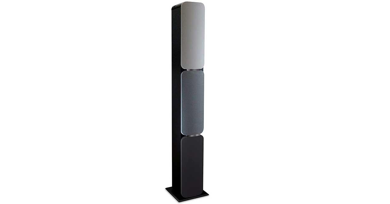 Pantalla LED Frontal 40 W Elbe TW403BT Radio FM Sistema multifunción con Bluetooth Color Negro Apagado automático Torre de Sonido USB/MicroSD / MP3 