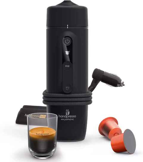 Cafetera portátil eléctrica, máquina de café para campamento, viaje de 12 V  para máquinas Nespresso, accesorios de viaje, compatible con cápsulas –  Yaxa Store