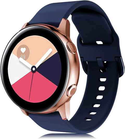GENERICO Correa de silicona para smartwatch de 22mm Color Burdeo
