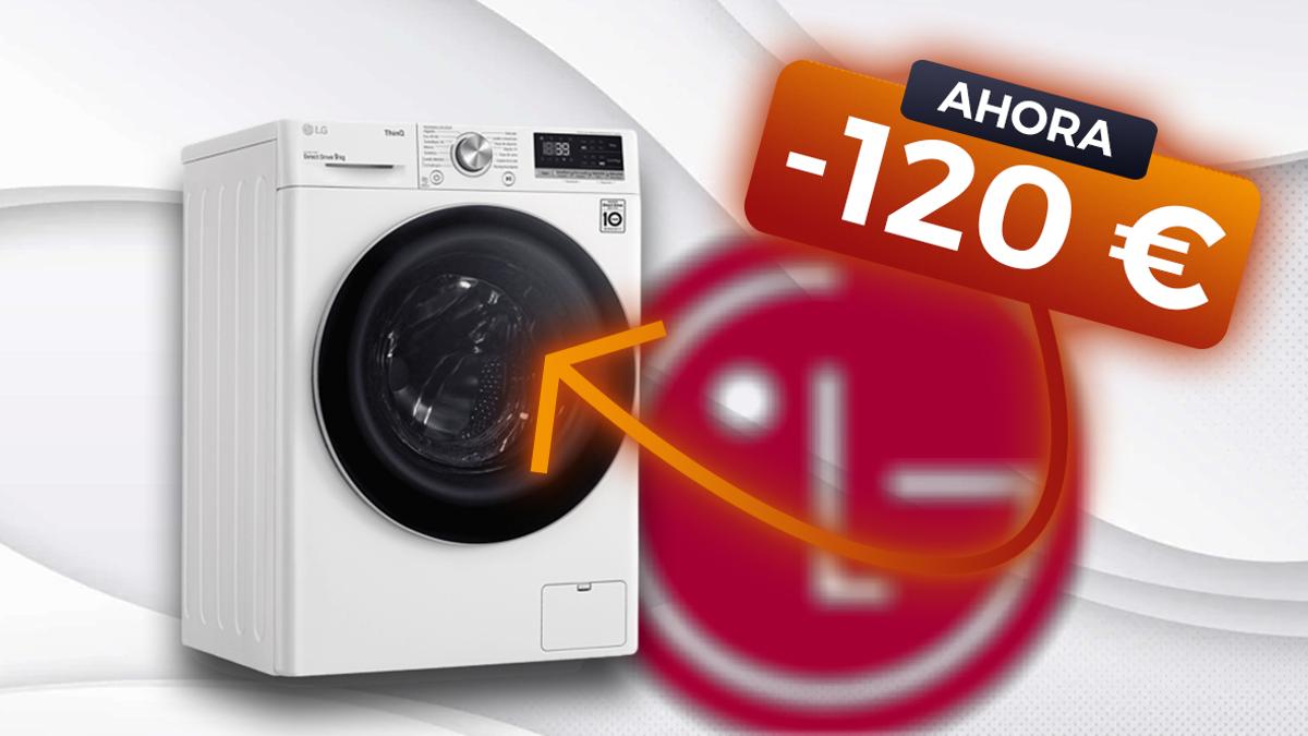 El precio de esta lavadora LG de carga frontal cae 120 € en