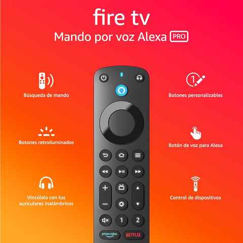 Fire TV Stick con mando por voz Alexa (incluye controles del TV