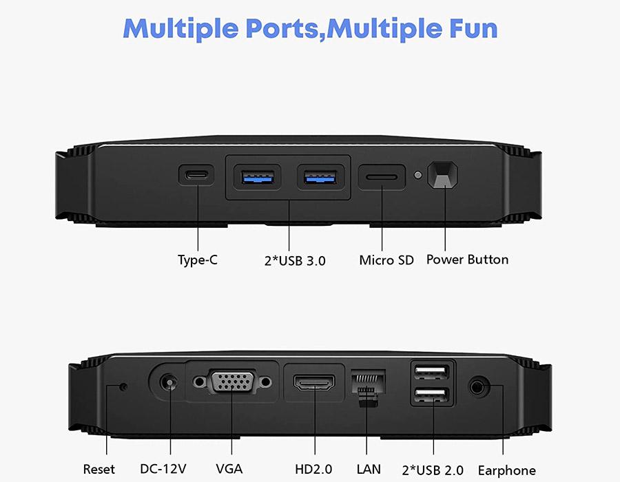 CHUWI Herobox ports